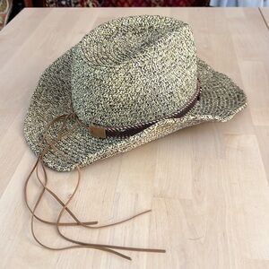 Cowboy straw hat.